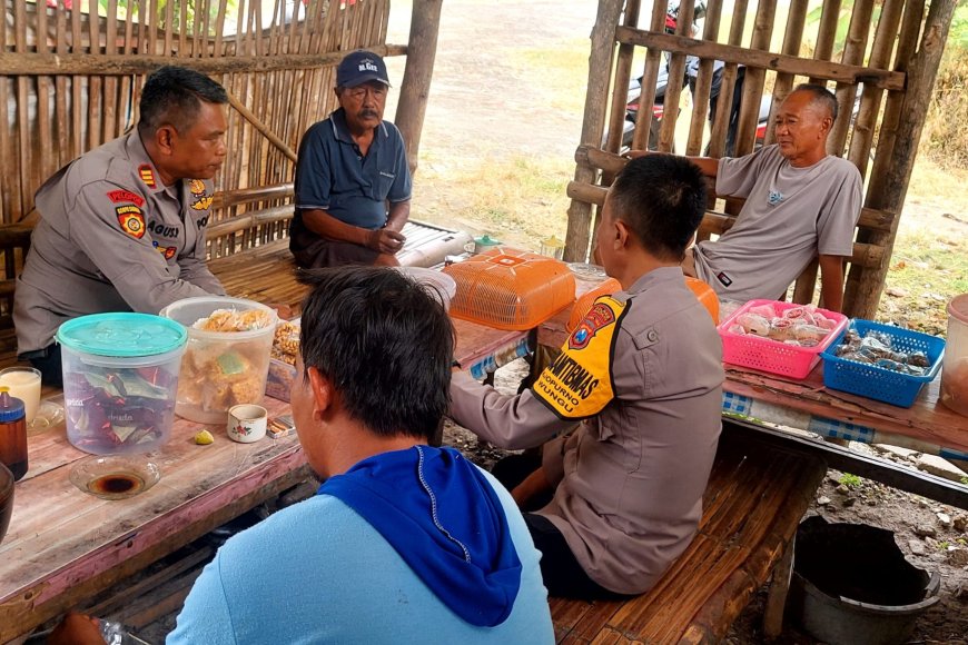 Sinergi Polri dan Petani, Kapolsek Wungu Sambangi Warga Mojopurno Guna Perkuat Ketahanan Pangan