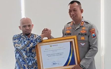 Polresta Sidoarjo Raih Penghargaan Pelayanan Sangat Baik dari Ombudsman RI