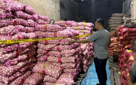 Bareskrim Polri Bongkar Penyelundupan 23 Ton Bawang dan Cabai di Pontianak