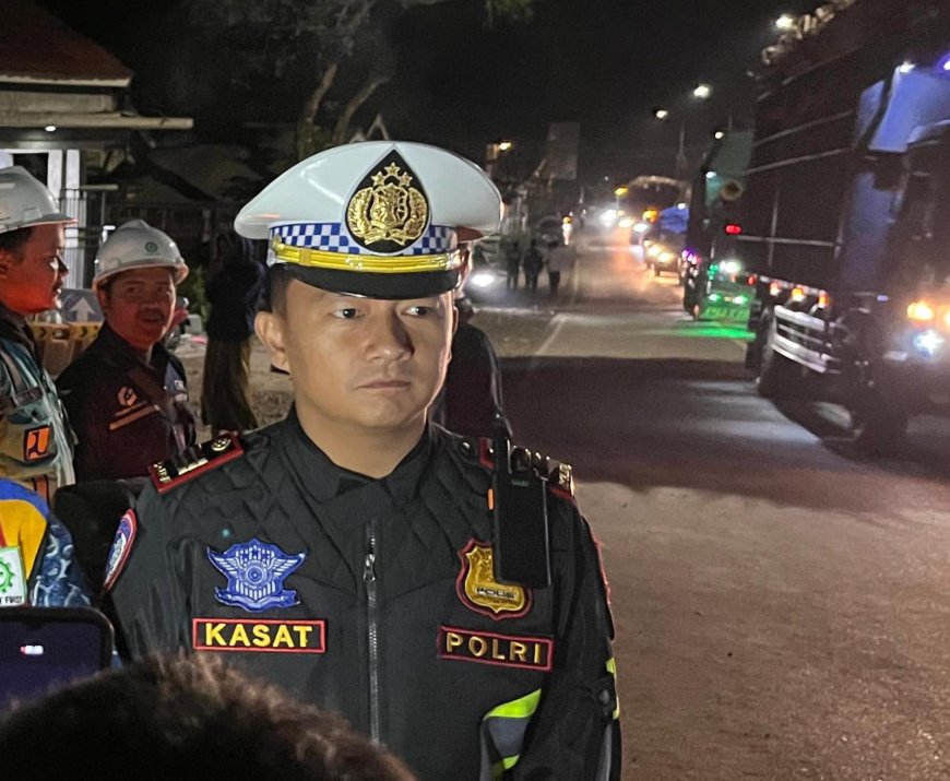 Polres Jember Batasi Kecepatan Kendaraan Berat di Jalur Kasian - Puger