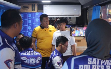 Polres Batu Hadirkan Layanan On the Spot di CFD Sambut Hari Bhayangkara ke - 80